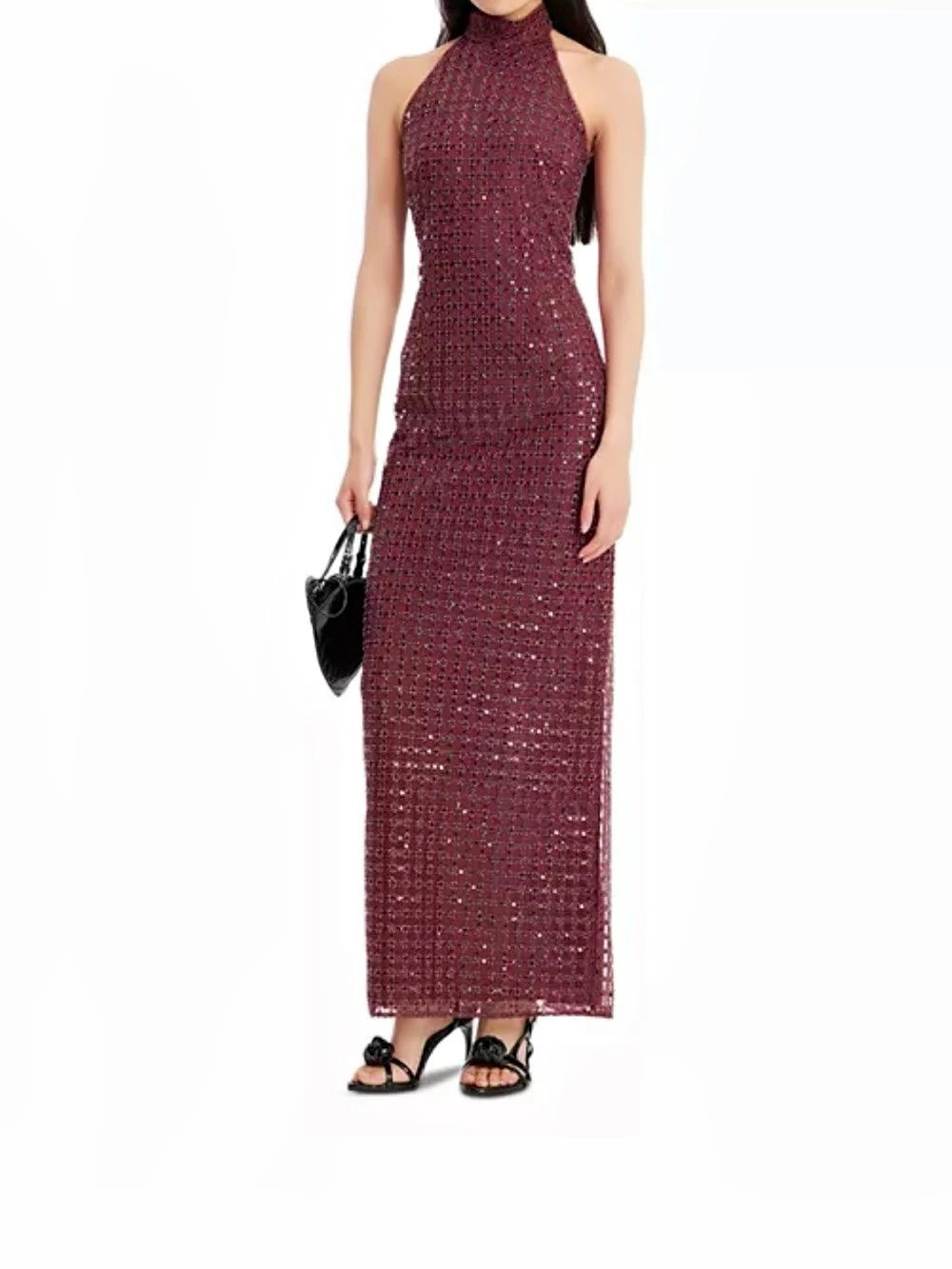 Rotate beaded maxi dress